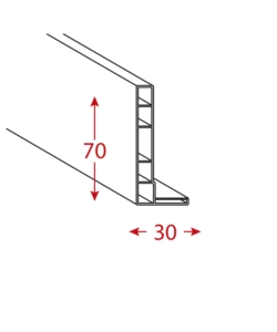 KIT TELAIO PER PORTE FORTE "MODULO" CEDRO 110X220 CM