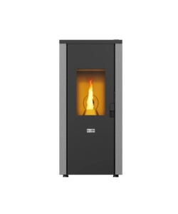 STUFA A PELLET ERMETICA CANADIAN STOVE "DESIGN EVO" GRIGIO 8,3 KW