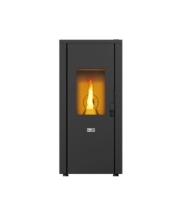 STUFA A PELLET ERMETICA CANADIAN STOVE "DESIGN EVO" NERO 8,3 KW