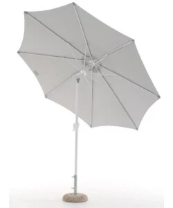 OMBRELLONE DA GIARDINO "PALM BEACH" CON STRUTTURA IN ALLUMINIO E TELO GRIGIO - 3X2,30 METRI