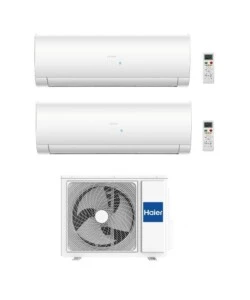CLIMATIZZATORE CALDO FREDDO HAIER FLAIR "H2U14MAAOUT" DUALSPLIT E UNITÀ ESTERNA 9000 + 12000 BTU