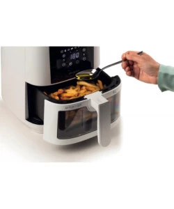 FRIGGITRICE AD ARIA CALDA "AIRY FRYER" BIANCA , 6 LT - ARIETE