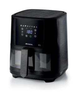FRIGGITRICE AD ARIA CALDA "AIRY FRYER" NERA, 6 LT - ARIETE