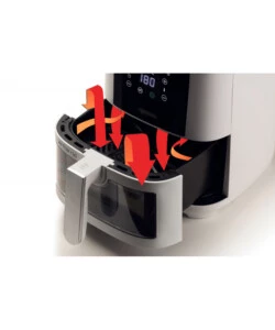 FRIGGITRICE AD ARIA CALDA "AIRY FRYER" BIANCA , 6 LT - ARIETE