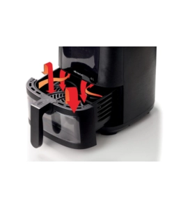 FRIGGITRICE AD ARIA CALDA "AIRY FRYER" NERA, 6 LT - ARIETE