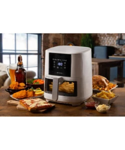 FRIGGITRICE AD ARIA CALDA "AIRY FRYER" BIANCA , 6 LT - ARIETE