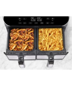 FRIGGITRICE FORNO AD ARIA CALDA "FRIGGISANO DUO" NERA, 8 LT