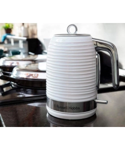 BOLLITORE ELETTRICO IN PLASTICA BIANCA, 1,7 LITRI - RUSSEL HOBBS