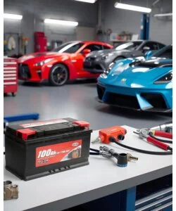 BATTERIA AUTO 100AH 12V 770A POLO POSITIVO DESTRO CASSETTA L5