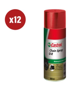 12 PEZZI OLIO CASTROL CHAIN SPRAY O R 0,4LT