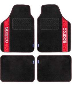 Set Di Tappetini Per Auto Compatibili Con Seat Exeo (2008-2013) – 4 Pezzi, Colore Nero Con Bordo Marrone, Antiscivolo - 3