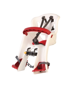 SEGGIOLINO POSTERIORE BICI BELLELLI "TATOO PLUS" BIANCO/ROSSO