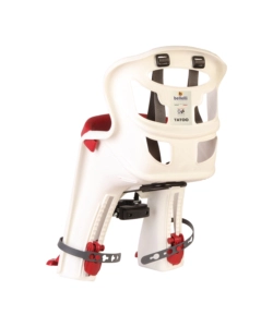 SEGGIOLINO POSTERIORE BICI BELLELLI "TATOO PLUS" BIANCO/ROSSO