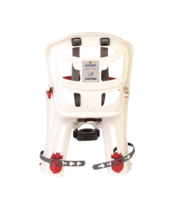 SEGGIOLINO POSTERIORE BICI BELLELLI "TATOO PLUS" BIANCO/ROSSO