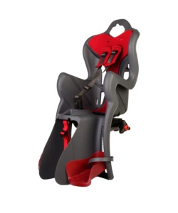 SEGGIOLINO PER BICI POSTERIORE BELLELLI "B-ONE" ATTACCO AL PORTAPACCHI GRIGIO SCURO, PORTATA MASSIMA 22 KG