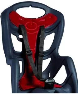 SEGGIOLINO POSTERIORE PER BICICLETTA BELLELLI "PEPE" DARK GREY, PORTATA MASSIMA 22 KG