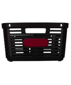 CESTINO POSTERIORE PER BICICLETTA BELLELLI "ZIGZAG" NERO, 38X33X19 CM