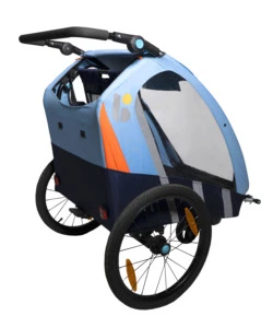 RIMORCHIO PASSEGGINO BICI 2IN1 AZZURRO - BELLELLI