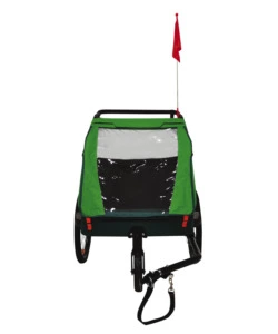 RIMORCHIO PASSEGGINO BICI BELLELLI "TRAILBLAZER" 2 IN 1 VERDE CHIARO, 41 KG