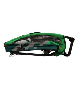 RIMORCHIO PASSEGGINO BICI BELLELLI "TRAILBLAZER" 2 IN 1 VERDE CHIARO, 41 KG