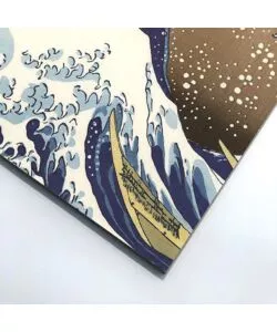 QUADRO IN LEGNO "HOKUSAI", 47X67 CM