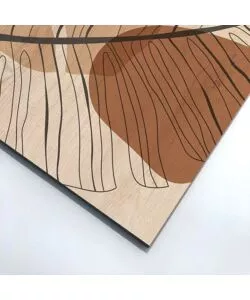 QUADRO IN LEGNO "LEAVES BLACK 01", 47X67 CM