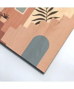 QUADRO IN LEGNO "ARCHITETCTURES STAIRS", 47X67 CM