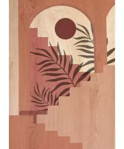 QUADRO IN LEGNO "ARCHITETCTURES ABSTRACT", 47X67 CM