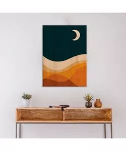 QUADRO IN LEGNO "DESERT NIGHT", 47X67 CM