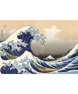 FOTOMURALE ADESIVO "HOKUSAI" IN PVC, 312X280 CM