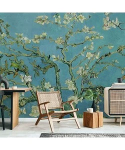 FOTOMURALE ADESIVO "ALMOND BLOSSOM" IN PVC, 312X280 CM