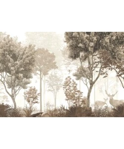 FOTOMURALE ADESIVO "SCANDINAVIAN FOREST" IN PVC, 416X280 CM
