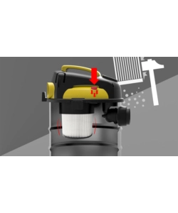 ASPIRATORE SOLIDI LIQUIDI ELETTRICO LAVOR "RUDY 30S" 1200W 30 LT 35 L/S