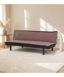 DIVANO LETTO "TWIST" 3 POSTI MARRONE, 184X75X68 CM