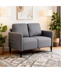 DIVANO 2 POSTI "POKER" BLU JEANS 135X81X90 CM