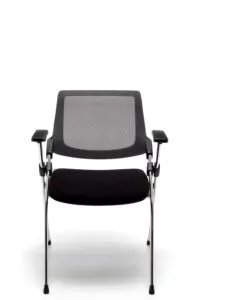 SEDIA DA UFFICIO "BRIFING" PIEGHEVOLE NERA, 61X60X80 CM