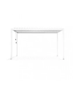 GAZEBO PERGOLA BIOCLIMATICA DA ESTERNO ELICA GARDEN BIANCA IN ALLUMINIO - 3X4 M