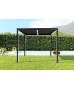 GAZEBO PERGOLA BIOCLIMATICA DA ESTERNO ELICA GARDEN ANTRACITE IN ALLUMINIO - 3X4 M