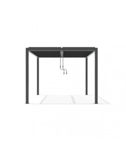 GAZEBO PERGOLA BIOCLIMATICA DA ESTERNO ELICA GARDEN ANTRACITE IN ALLUMINIO - 3X4 M