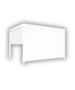 PANNELLO LATERALE PER GAZEBO PERGOLA BIOCLIMATICA DA ESTERNO ELICA GARDEN BIANCO, 3X4 MT