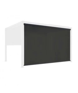 PANNELLO LATERALE PER GAZEBO PERGOLA BIOCLIMATICA DA ESTERNO ELICA GARDEN ANTRACITE, 4X4 MT