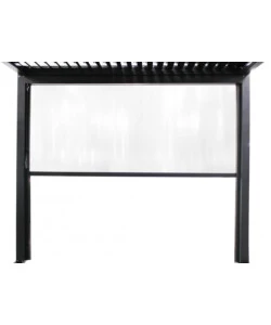 PANNELLO LATERALE MANUALE ELICA GARDEN PER PERGOLA BIOCLIMATICA IN PVC ANTRACITE LATO 3 MT