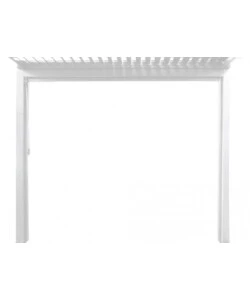 PANNELLO LATERALE MANUALE ELICA GARDEN PER PERGOLA BIOCLIMATICA IN PVC BIANCO LATO 4 MT