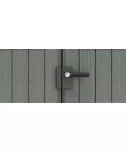 CASETTA DA GIARDINO KETER "DARWIN 6x6" IN EVOTECH+ COLORE VERDE CON PORTA BATTENTE DOPPIA 190X183X221 CM