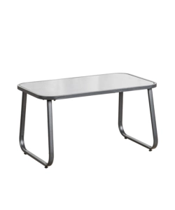SET DA GIARDINO EUROGARDEN "MAGNOLIA" IN ACCIAIO E TEXTILENE BEIGE 4 SEDUTE E TAVOLINO