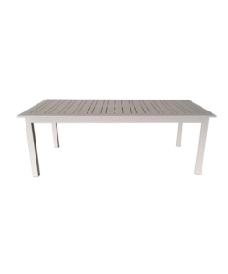 TAVOLO DA ESTERNO ALLUNGABILE EUROGARDEN IN ALLUMINIO GRIGIO CHIARO 216/298X100X75 CM