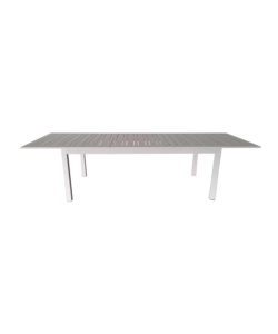TAVOLO DA ESTERNO ALLUNGABILE EUROGARDEN IN ALLUMINIO GRIGIO CHIARO 216/298X100X75 CM
