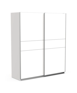 ARMADIO "GHOST" BIANCO CON ANTE SCORREVOLI, 178X59X203 CM