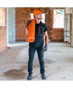 GILET DA LAVORO KAPRIOL "DYNAMIC" NERO/ARANCIONE TG XXL