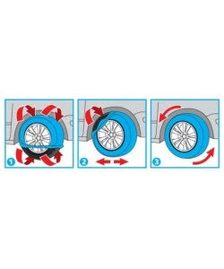 COPPIA DI CALZE DA NEVE PER AUTO NORDIK "GRAN-PREE GP-M" - 17151